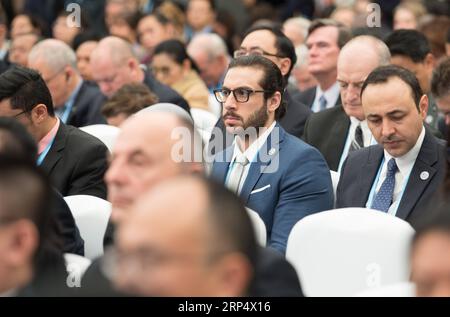 (181119) -- DEQING, Nov. 19, 2018 -- Delegates attend the opening ceremony of the United Nations World Geospatial Information Congress in Deqing County, Zhejiang Province, Nov. 19, 2018. ) (ry) CHINA-ZHEJIANG-GEOSPATIAL INFORMATION-CONGRESS (CN) WengxXinyang PUBLICATIONxNOTxINxCHN Stock Photo