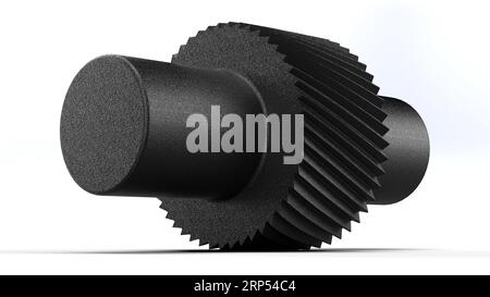 Shaft with gear wheel Stock Photo - Alamy