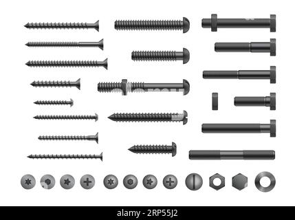 Screws and nails Stock Vector Images - Alamy