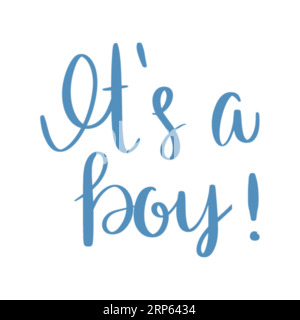 Its a Boy ,typography t shirt design, tee print, t-shirt design, lettering t shirt design, Silhouette t shirt design Stock Vector