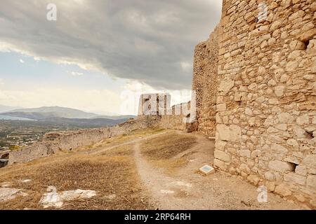 Larissa Castle, Argos, peloponnese greece Stock Photo