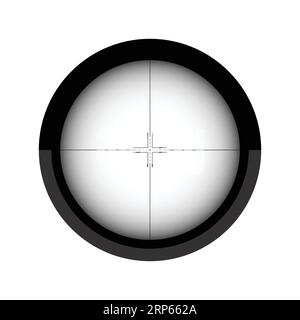 Sniper scope shooting target lines Stock Vector