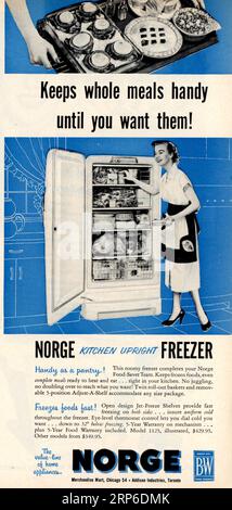 Vintage 'Good Housekeeping' September 1953 issue Advert, USA Stock Photo