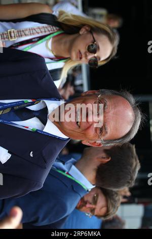 Monza, Italy. 03rd Sep, 2023. Sept 1st to Sept 3rd Monza, MB, ITALY during 2023 Formula 1 Pirelli Grand Premio dâ&#x80;&#x99;Italia Grand Prix, Formula One World Championship - Race, Formula 1 Championship in Monza, Italy, September 03 2023 Credit: Independent Photo Agency/Alamy Live News Stock Photo