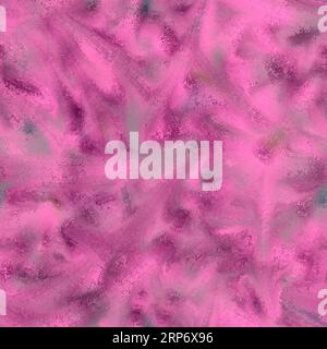 Big blured brush strokes with distorted texture. Magenta, purple, grey and blue colors. Seamless background Stock Photo