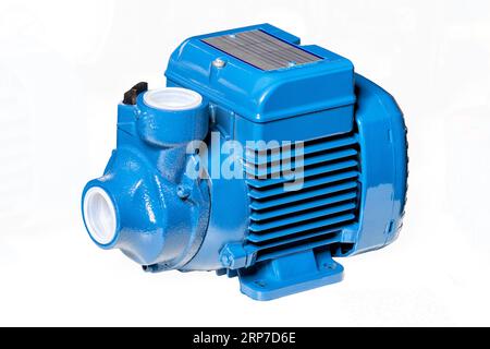 Electric water pump isolated on white background Stock Photo - Alamy