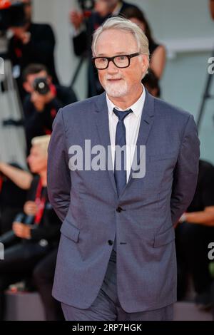 David Fincher attends the premiere of 'The Killer' during the 80th Venice International Film Festival at Palazzo del Cinema on the Lido in Venice, Italy, on 03 September 2023. Stock Photo