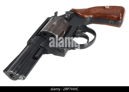 Revolver isolated on white background Stock Photo