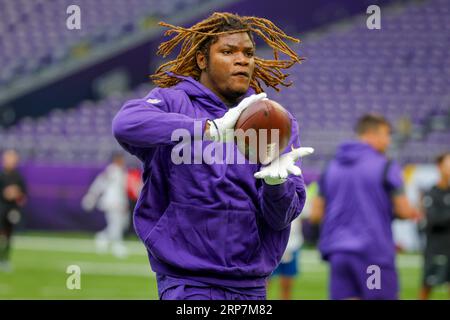 Minnesota Vikings safety Lewis Cine (6) in action during the NFL football  game against the Philadelphia Eagles, Monday, Sept. 19, 2022, in  Philadelphia. (AP Photo/Chris Szagola Stock Photo - Alamy