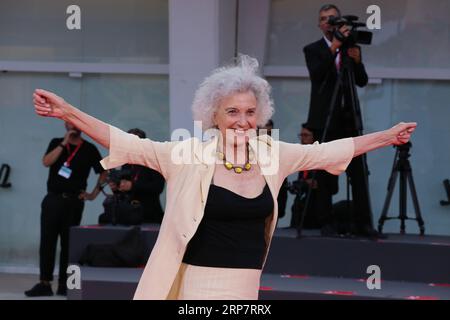 Venice, Italy, 3rd September, 2023. Marisa Paredes arriving on the red carpet for the film The Killer gala screening at the 80th Venice International Film Festival in Venice, Italy. Credit: Doreen Kennedy/Alamy Live News. Stock Photo