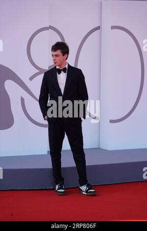 Venice, Italy. 02nd Sep, 2023. September 2, 2023, Venice, Italy: Gianmarco Franchini attends the red carpet for the film 'Adagio' at 80th Venice International Film Festival. on September 02, 2023 in Venice, Italy. (Photo by Amaresh V. Narro/Eyepix Group) Credit: Eyepix Group/Alamy Live News Stock Photo