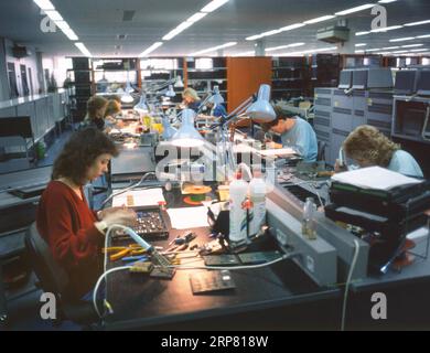 DEU, Germany: The historical slides from the times 80-90s events and persons from politics, culture, working life, medicine a.o. Ruhr area. Stock Photo