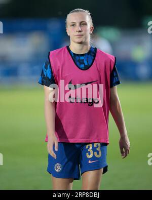 London, UK. 03rd Sep, 2023. London, Septmber 3rd 2023: during the Pre Season Friendly game between Chelsea and Roma at Kingsmeadow, London, England. (Pedro Soares/SPP) Credit: SPP Sport Press Photo. /Alamy Live News Stock Photo