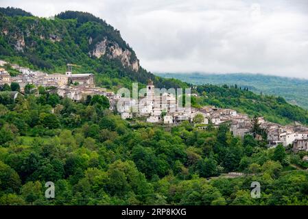Town of Caramanico Terme - Italy Stock Photo