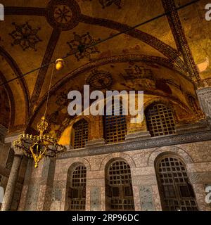 Hagia Sophia Mosque, a former Greek Orthodox church called the Church of the Holy Wisdom. Istanbul, Turkey Stock Photo