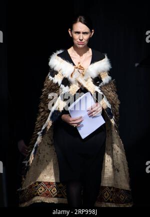 News Themen der Woche KW13 News Bilder des Tages 190329 -- CHRISTCHURCH, March 29, 2019 Xinhua -- New Zealand Prime Minister Jacinda Ardern attends a national remembrance service to pay tribute to the victims of the Christchurch terror attacks, at the Hagley Park in Christchurch, New Zealand, on March 29, 2019. Xinhua/Zhu Qiping NEW ZEALAND-CHRISTCHURCH-REMEMBRANCE SERVICE PUBLICATIONxNOTxINxCHN Stock Photo