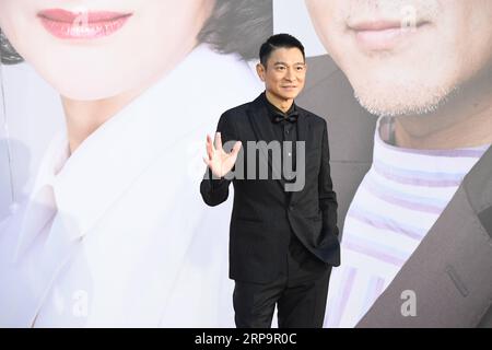 190414 -- HONG KONG, April 14, 2019 -- Actor Andy Lau poses on the red carpet during the 38th Hong Kong Film Awards in Hong Kong, south China, April 14, 2019.  CHINA-HONG KONG-FILM AWARDS CN LuixSiuxWai PUBLICATIONxNOTxINxCHN Stock Photo