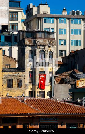 Beyoglu district located in the northern part of the Golden Horn. Istanbul, Turkey. Stock Photo