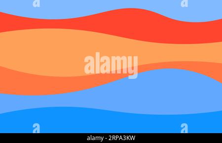 colorful wave shape illustration background design Stock Vector