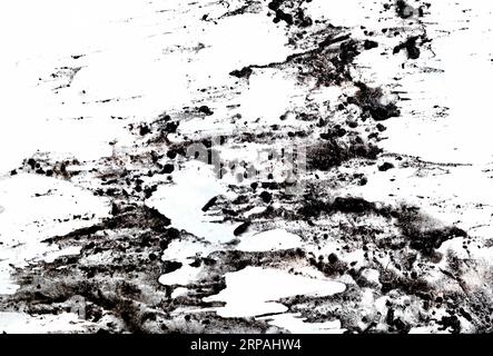 Wet mud isolated on white background Stock Photo