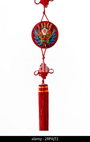 Lucky knot for Chinese new year decoration. Stock Photo