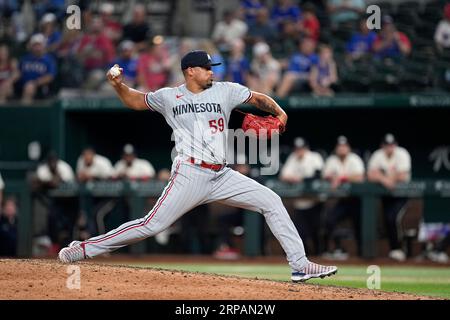 Minnesota Twins relief pitcher Jhoan Duran throws to the Cleveland  Guardians during a baseball game Tuesday, June 21, 2022, in Minneapolis.  (AP Photo/Andy Clayton-King Stock Photo - Alamy