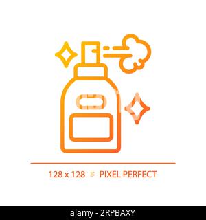 2D hair spray thin linear gradient icon Stock Vector