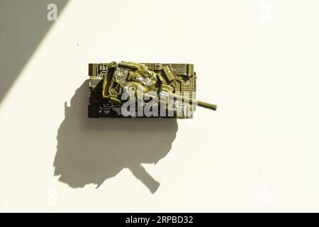 Scale model of a german tank from WWII Stock Photo