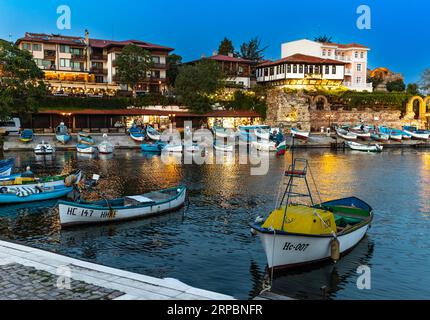 Old town of Nessebar in summer Stock Photo