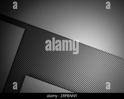 Abstract gradient metal background dark with carbon fiber texture Stock Photo
