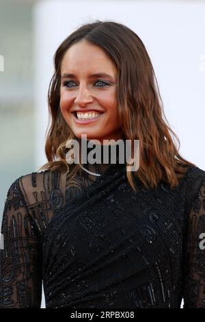 Italy, Lido di Venezia, September 01, 2023: Matilde Gioli attends a red carpet for the movie 'Poor Things' at the 80th Venice International Film Festi Stock Photo