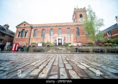 GUILDFORD, SURREY, UNITED KINGDOM- AUGUST 31, 2023: Holy Trinity Church in Guildford, a landmark building with medieval chapel Stock Photo