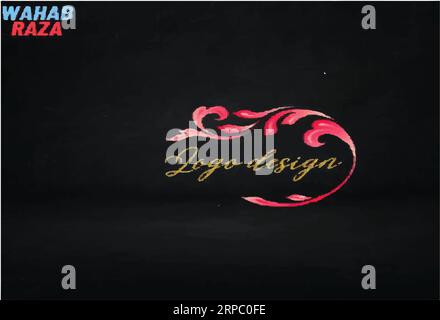 Logo design made from adobe illustrator. Stock Vector