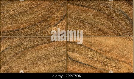 Wooden look beige and brown rectangular seamless ceramic tile, ceramic and wood abstract background texture pattern Stock Photo