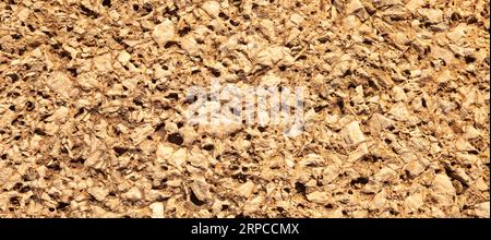 Quartz beige and brown mosaic tile texture stone background seamless pattern Stock Photo