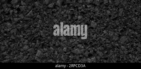 Quartz black and white mosaic tile texture stone background seamless pattern Stock Photo