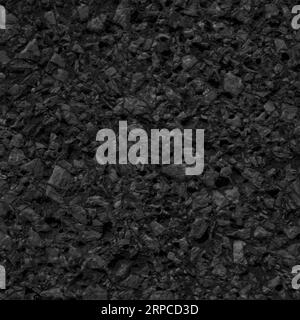Quartz black and white mosaic tile texture stone background seamless pattern Stock Photo