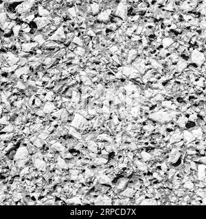 Quartz black and white mosaic tile texture stone background seamless pattern Stock Photo