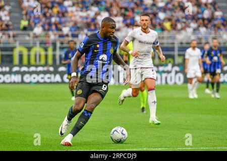 Milano, Italy. 03rd Sep, 2023. Marcus Thuram (9) of Inter seen during the Serie A match between Inter and Fiorentina at Giuseppe Meazza in Milano. (Photo Credit: Gonzales Photo/Alamy Live News Stock Photo