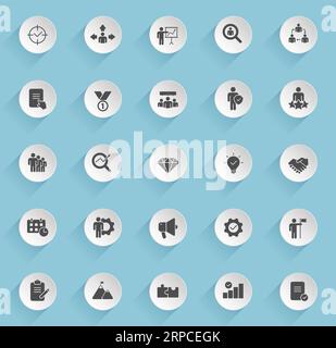 management vector icons Stock Vector
