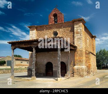 The hermitage of La Soledad de Berlanga de Duero, Soria, Spain Stock Photo