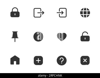 user interface web icons Stock Vector