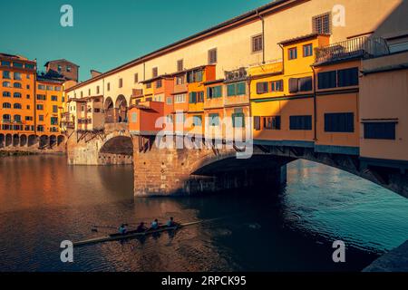 Ponte Vecchio in Florence city, Italy Stock Photo