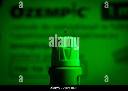 An Ozempic needle injection pen is seen in this illustration photo in  Warsaw, Poland on 03 September, 2023 Stock Photo - Alamy