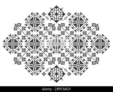 Cross stitch background Black and White Stock Photos & Images - Alamy