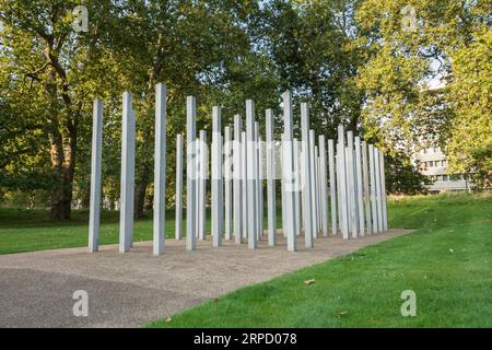 Hyde Park Memorial in Memory of Those Killed in the London Bombings of 7th July 2005, London, England, U.K. Stock Photo