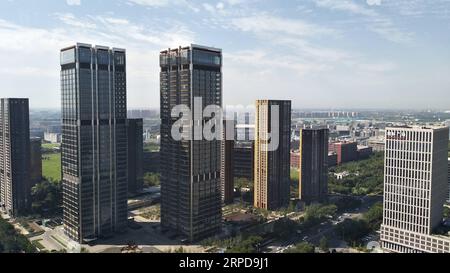 (190727) -- BEIJING, July 27, 2019 -- Photo taken with a mobile phone shows scenery in Yizhuang of Daxing District in Beijing, capital of China, July 25, 2019. ) (BeijingCandid)CHINA-BEIJING-SUMMER (CN) ZhangxChao PUBLICATIONxNOTxINxCHN Stock Photo