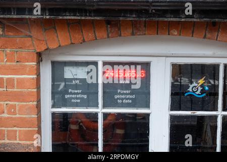 GUILDFORD, SURREY- AUGUST 31, 2023: Toll House Hydro Project in Guildford town centre Stock Photo