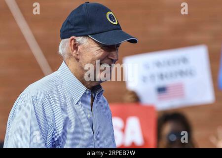 Philadelphia, United States Of America. 04th Sep, 2023. United States President Joe Biden makes remarks at the Sheet Metal Workers Local 19 Monday, Sept 20, 2023; in Philadelphia, Pennsylvania. Credit: Saquan Stimpson/Pool/Sipa USA Credit: Sipa USA/Alamy Live News Stock Photo