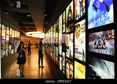 China, Filmmuseum in Qingdao (190829) -- QINGDAO, Aug. 29, 2019 -- People visit the Qingdao Film Museum in Qingdao, east China s Shandong Province, Aug. 28, 2019. ) CHINA-SHANDONG-QINGDAO-FILM MUSEUM (CN) LixZiheng PUBLICATIONxNOTxINxCHN Stock Photo